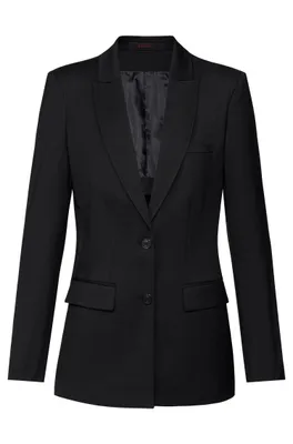 Produktbild von Greiff Modern WITH 37.5® Damen Langblazer Regular-Fit Schwarz 32