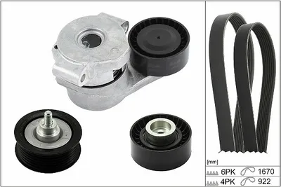 Produktbild von INA 529 0301 10 Keilrippenriemensatz für FIAT Ducato Kastenwagen (250, 290)