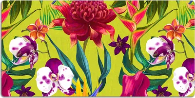 Produktbild von Schreibtischmatte Tischunterlage 120x60 cm Mauspad - Gemalter Garten