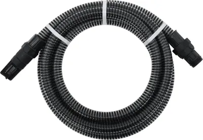 Produktbild von Saugschlauch mit PVC-Anschlüssen Schwarz 1" 7 m PVC