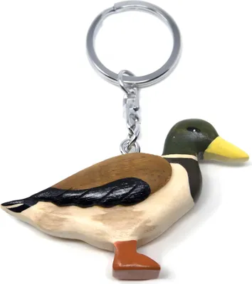 Image de Porte-clés en bois - Canard