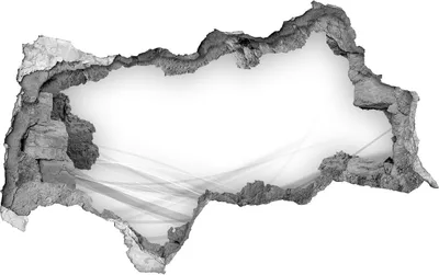Produktbild von Selbstklebender Loch-3D-Aufkleber 95x73 cm abstrakte Wellen