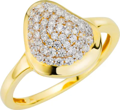 Produktbild von Fascination by Ellen K. Ring 333/- Gold gelb 060 (19,1) Zirkonia weiß 371370500