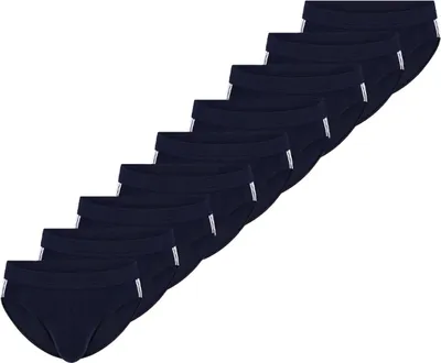 Produktbild von Schiesser 9er Pack 95/5 Stretch - Baumwolle Rio Slip / Unterhose Weiches Material für optimalen Tragekomfort, Sportliche Seitenstreifen für einen modernen Look, Elastische Single-Jersey-Qualität für perfekte Passform