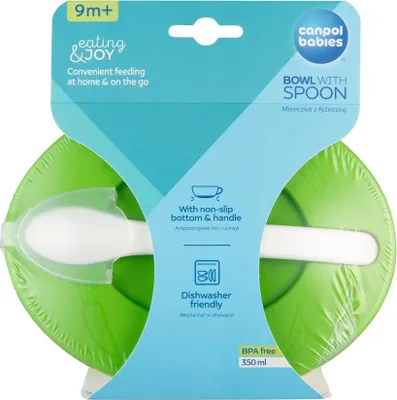 Zdjęcie produktu dla Canpol Babies Miseczka z yeczk zielona 31/406, 1 sztuka