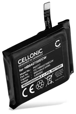 Image de CELLONIC Batterie compatible avec Huawei Watch 3 Pro, 3S, 3X, HB642735ECW