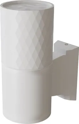 Obrázek produktu pro Venkovní nástěnné svítidlo Hliníkové sklo 14,5 cm vysoké IP54 Bílé GU10 Moderní venkovní svítidlo Nástěnné