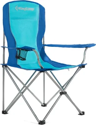 Obrázok produktu pre Skladacia kempingová stolička KingCamp s podrúčkami Blue