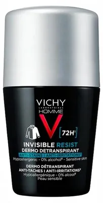 Produktbild von Vichy Homme Invisible Resist 72h Antitranspirant gegen Schweißflecken 50 ml