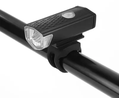 Zdjęcie produktu dla CHPN - Lampka rowerowa ładowalna - 2 sztuki - Przednia lampka rowerowa - Reflektor - 300 lumenów - Ładowana kablem USB - Czarna - Lampka czołowa - Przednia lampka rowerowa - Bezpieczna jazda rowerem w ciemności