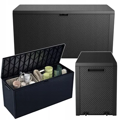 Produktbild von Keter Emily Aufbewahrungsbox 280L Anthrazit Balkon & Terrasse