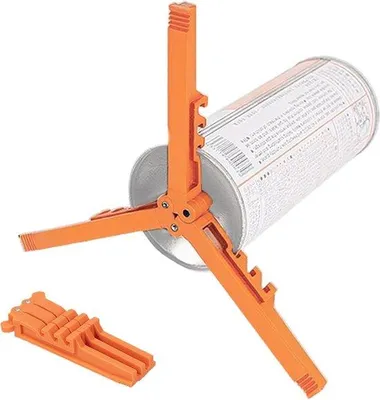 Image de Stabilisateur pour cartouches de gaz - Support pour bouteilles de gaz, offrant une stabilité accrue avec un support pour trépied, base portable idéale pour le camping, les pique-niques en plein air, la randonnée et les voyages
