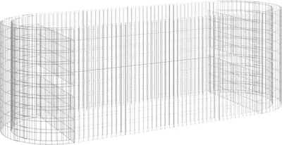 Obrázek produktu pro vidaXL Gabionové zvýšené lůžko z pozinkovaného železa 300x100x100 cm