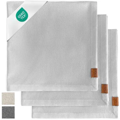 Produktbild von Baumwoll Geschirrtücher 3er Set 70x45 cm hellgrau