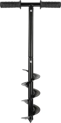 Produktbild von Gartenbohrer-Bohrer-Set, Erdbohrer-Bohrer mit Rutschfestem Griff Gartenbohrer-Spiralbohrer Schnellpflanzer-Zaunpfostenbohrer zum Pflanzen von Bäumen, Tiefkultivieren, Sämlinge, 10 x 60 cm