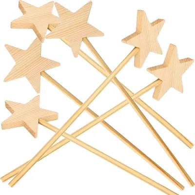 Obrázok produktu pre 6 drevených prútikov 23 cm