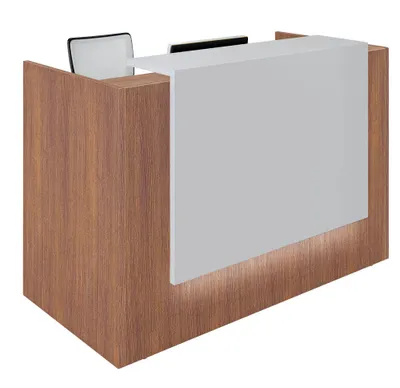 Produktbild von Quadrifoglio Empfangstheke nussbaum, weiß 166,0 x 88,0 x 113,0 cm