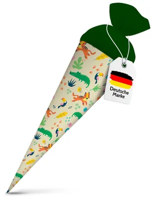 Produktbild von itenga Geschwister Schultüte 35cm "Dschungeltiere"