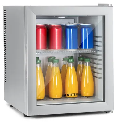 Image de Klarstein Mini Frigo de Chambre de 30L pour Snacks et Boissons, Petit Frigo Top Silencieux, Mini Bar, Petit Réfrigérateur Camping, Mini Frigo Cosmetique, Refrigerateur avec Étagères Réglables, 12-18°C