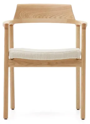Produktbild von Stuhl Alocs 60 x 77 x 55 cm Eichenholz Chenille Beige