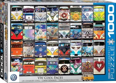 Image de Eurographics Puzzle Tolle Bulligesichter, 1000 pièces, 68 x 48 cm, 6000-0870
