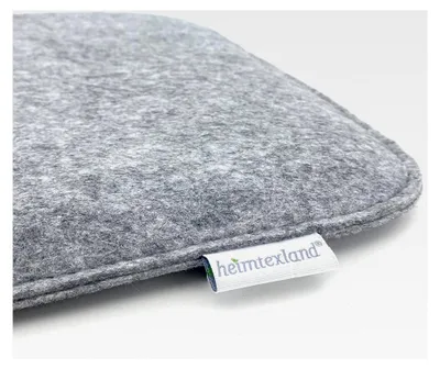 Produktbild von 2er Set Sitzkissen Filz Stuhlkissen Bodenkissen Polster Stuhlauflage Indoor Outdoor Kissen eckig hellgrau meliert 35x35 cm