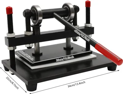 Image de Machine à couper le cuir, utilisation manuelle, compatibilité avec de nombreux matériaux, noir