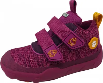 Produktbild von Affenzahn Knit Happy "Vogel" Klettschuh Lila
