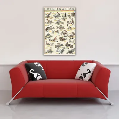 Produktbild von Educational - Bildung Dinosaurs Dinosaurier Poster 6 - Grösse 68x98cm