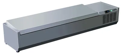 Productafbeelding van Koelvitrines voor gebak met roestvrijstalen deksel - 1/3 GN VRX 1400 RVS