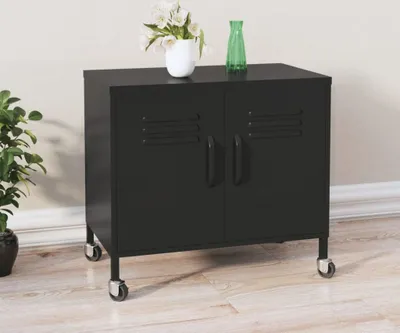 Immagine prodotto di The Living Store Armadio nero 60x35x56 cm in acciaio