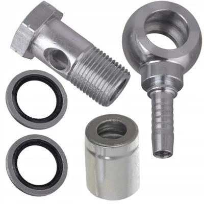 Produktbild von Techkar Schlauchverschraubung Winkel 1/2 Zoll DN10 Set