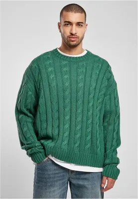 Imagen del producto de Suéter para hombre Urban Classics, modelo Boxy, color verde - Talla S