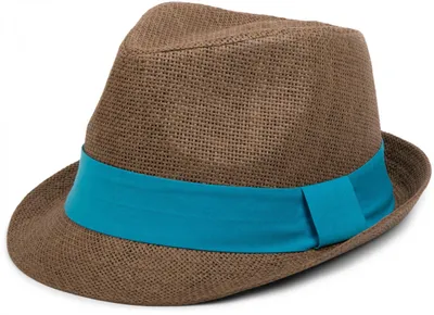 Produktbild von styleBREAKER Trilby Hut, leichter Papierhut mit kontrastfarbigem Zierband, Uni 04025002