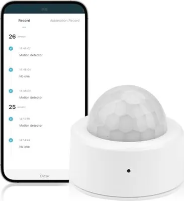 Produktbild von Heemol Bewegungssensor,Zigbee-Verbindung Infrarot Sensor mit Menschliche Bewegung+Lichtsensor 2-in-1 für den Innen-oder Bewegungsmelder.