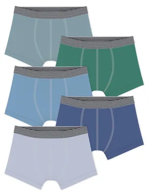 Produktbild von Boxershorts für Kinder, aus Baumwolle, einfarbig