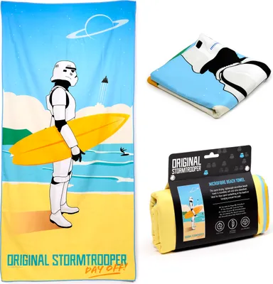 Obrázek produktu pro Originální plážová osuška z mikrovlákna Stormtrooper Surf Day