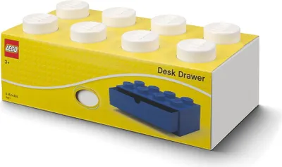 Obrázek produktu pro LEGO® stolní box 8 se zásuvkou - bílá