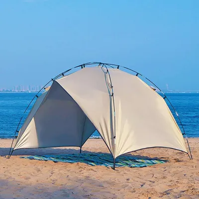 Produktbild von Strandzelt mit UV-Schutz UPF 50+ - Tragbar für 2-4 Personen - Einfach aufzubauen