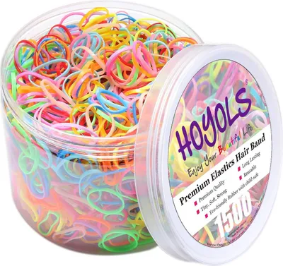 Produktbild von Elastische Haargummis 1500 Stück Packung für Frauen und Mädchen