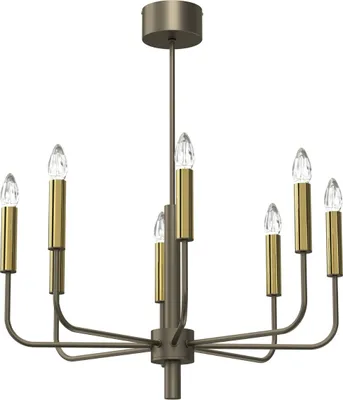 Obrázek produktu pro Lustr závěsná lampa zlatý titan Akasya 8xE14 15W Luminex