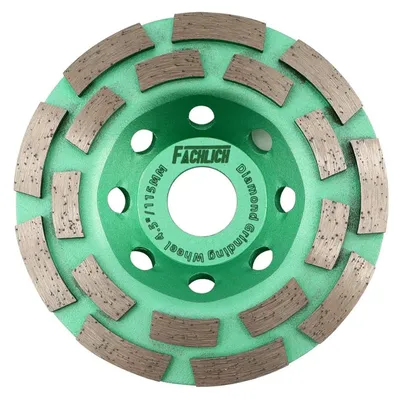 Immagine prodotto di Disco abrasivo diamantato a doppia fila, diametro 115 mm, per cemento, muratura, granito e marmo