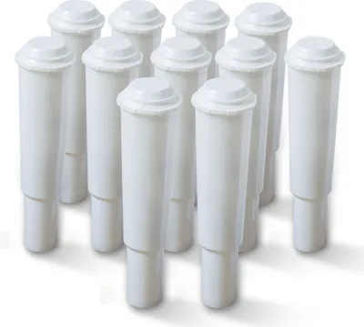 Produktbild von 12x AF02 DelfinFilter für Jura-Kaffeemaschine mit weißem Filter 60209 Plus White