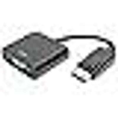 Produktbild von DisplayPort Grafik Adapter, DP zu VGA, Full HD 60Hz, 1920 x 1080 Pixel, Schwarz