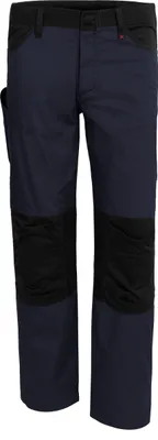 Produktbild von Qualitex Bundhose - "X-Serie" X-treme strapazierfähige Arbeitshose - faserverstätkt - in Farbe: marine/schwarz - Herren: 42 - Damen: 36