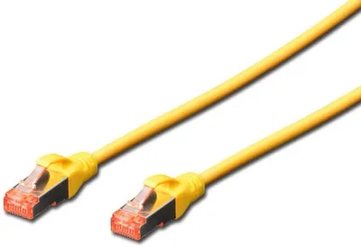 Obrázek produktu pro DIGITUS Patchkabel Cat6  S/FTP 2xRJ45  0.5m gelb Hebelschutz Polybeutel