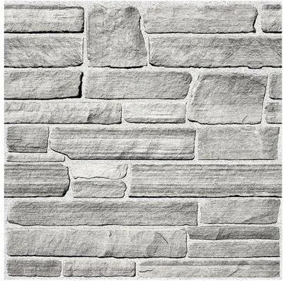 Zdjęcie produktu dla Szare panele ścienne z PVC, wzór cegły 3D, 30 x 30 cm, opakowanie 10 sztuk, samoprzylepne, do salonu, sypialni, kuchni
