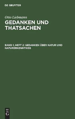 Produktbild von Gedanken über Natur und Naturerkenntniß