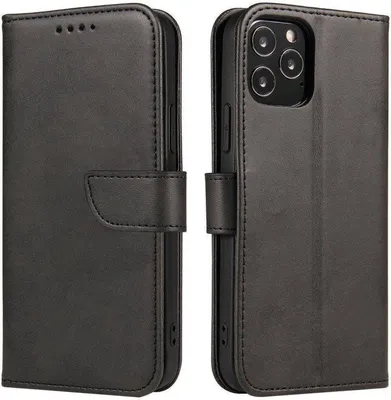 Produktbild von Premium Magnet Case Buch Tasche Schutzhülle aufklappbare Hülle Standfunktion Zubehör kompatibel mit HONOR X6a Schwarz