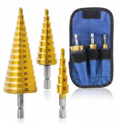 Produktbild von Dripio - Bohrer - 4-32mm - HSS - Titanium-Beschichtung - 3 Stück, KI-generiertes Bild